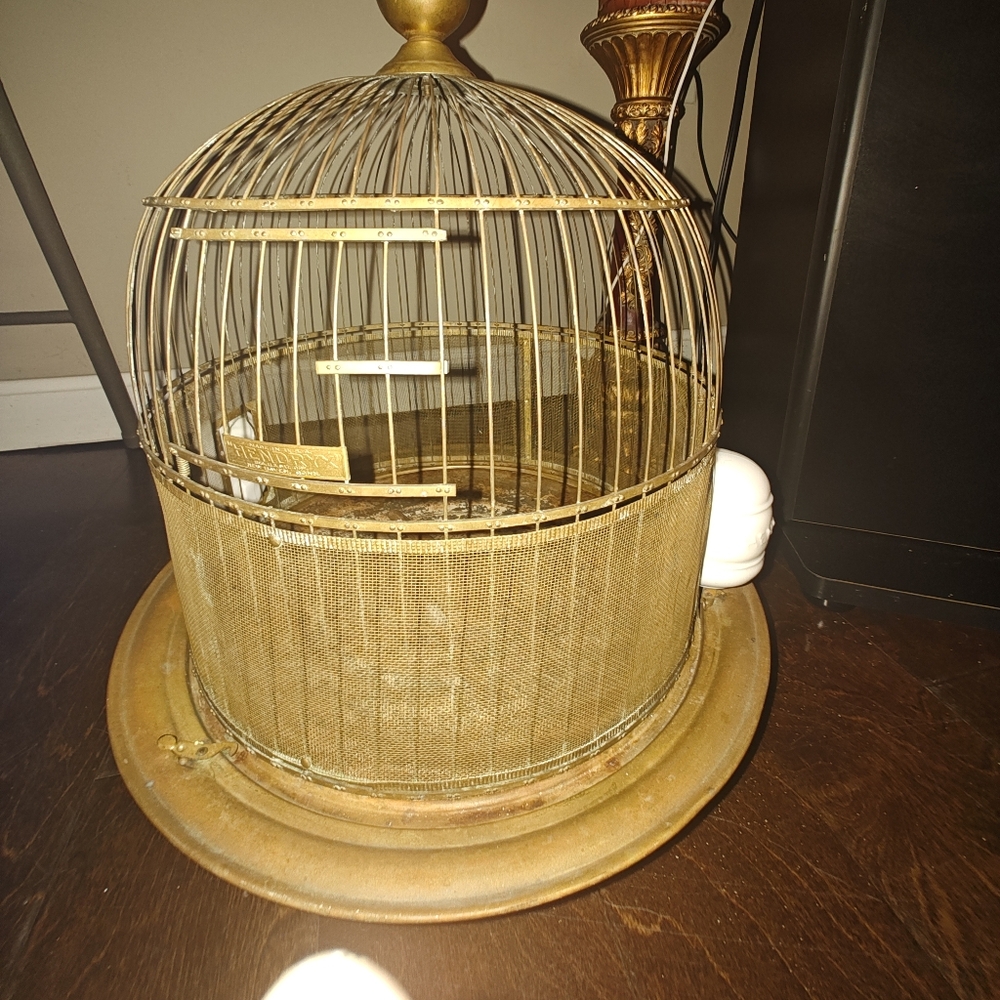 Elegant Gold Birdcage Home Decor